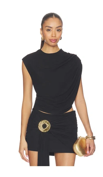 Cult Gaia Celene Top In Black
