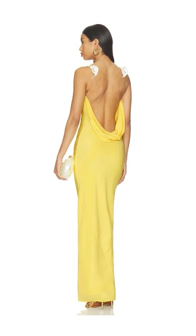 Cult Gaia Celestina Dress In Yellow