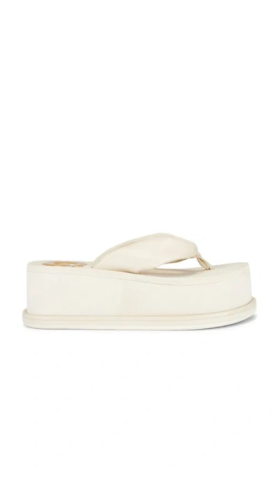 Cult Gaia Cg Platform Flip Flops In White