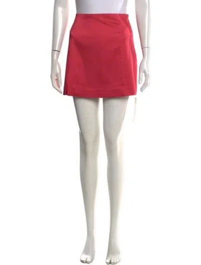 Pre-owned Cult Gaia Chain-link Accents Mini Skirt In Pink