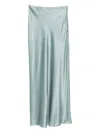 Cult Gaia Chantel Bias-cut Satin Maxi Skirt In Blue