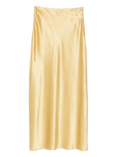 Cult Gaia Chantel Maxi Skirt In Gold
