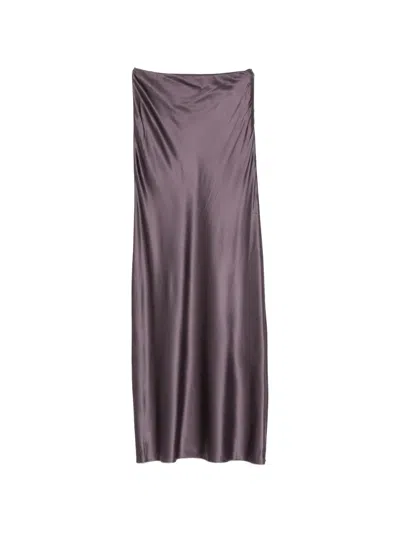 Cult Gaia Silk-blend Chantel Maxi Skirt In Purple