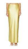 Cult Gaia Chantel Skirt In Gold