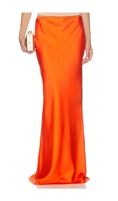 Cult Gaia Chantel Skirt In Orange