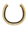 Cult Gaia Charlique Choker In Antique Brass