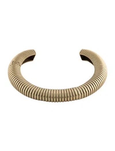 Pre-owned Cult Gaia Charlique Choker Necklace, 14" In Multicolor