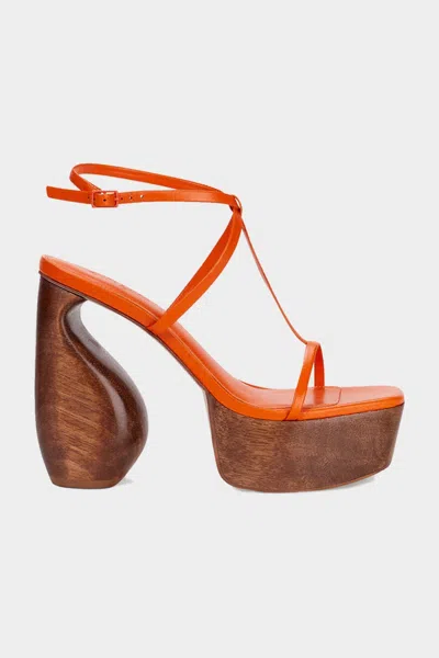 Cult Gaia Chiara Platform In Poppy In White