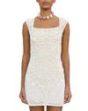 Cult Gaia Chimi Knit Dress In White
