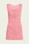 Cult Gaia Chimi Knit Dress In Bubble In Pink