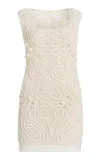 Cult Gaia Chimi Knit Mini Dress In White