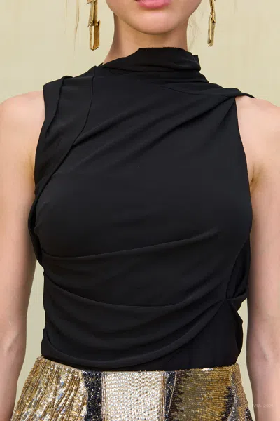 Cult Gaia Christian Top In Black