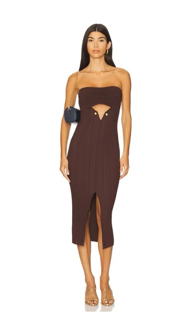 Cult Gaia Christy Dress In Brown