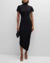 Cult Gaia Chrysta Knit Dress In Black