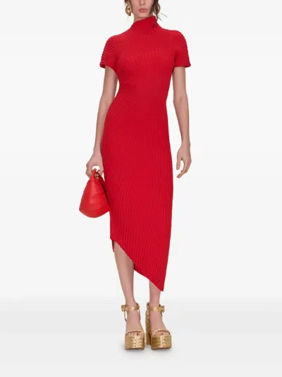 Cult Gaia Chrysta Midi Dress In Red