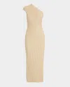 Cult Gaia Cielo One Shoulder Knit Dress In Beach
