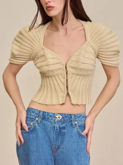 Cult Gaia Cillian Top In Nude
