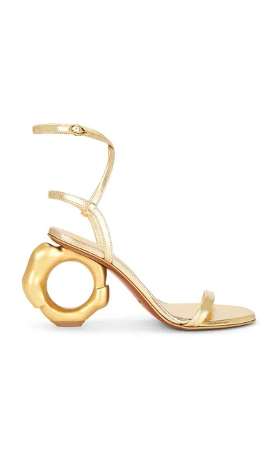 Cult Gaia Circe Sandal In Metallic Gold