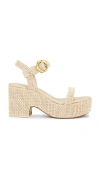 Cult Gaia Clara Platform Sandals Natural In Natural