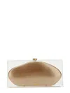 Cult Gaia Annika Clear Acrylic Clutch Bag In Gold