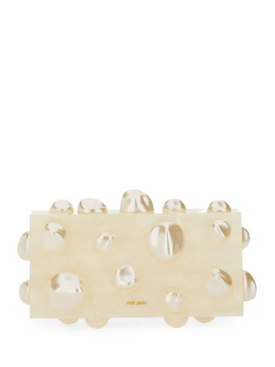 Cult Gaia Clutch Bag "orbs" In Sand