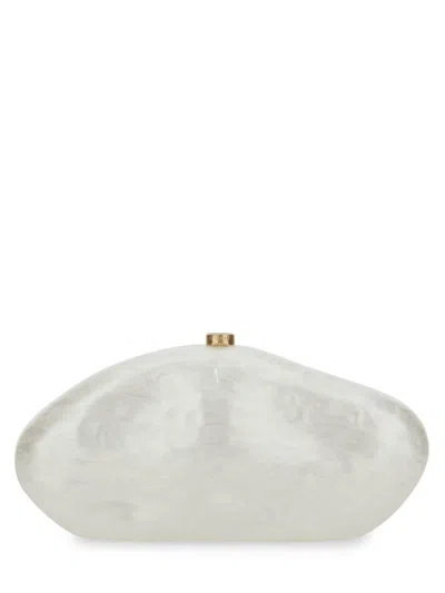 Cult Gaia The Caldera Clutch Bag In White