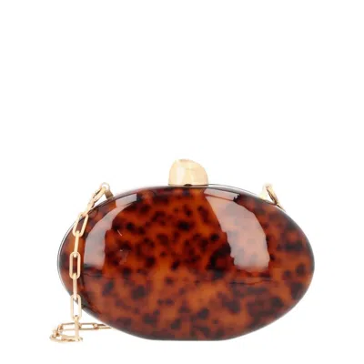 Cult Gaia Clutch Eviana In Brown