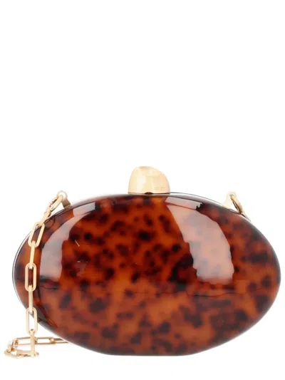 Cult Gaia Clutch "eviana" In Brown