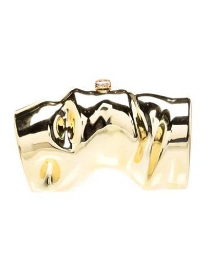 Pre-owned Cult Gaia Clutch In Gold