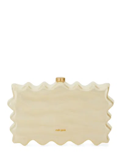 Cult Gaia Clutch "paloma" In White