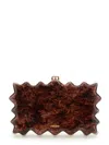 Cult Gaia Clutch "paloma" In Brown