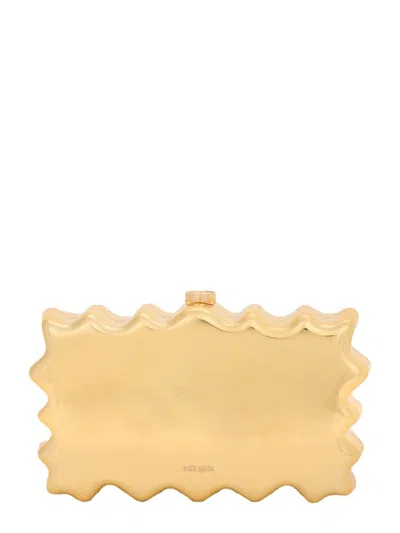 Cult Gaia Clutch Paloma In Gold