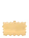Cult Gaia Paloma Metallic Acrylic Clutch In Gold