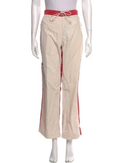 Pre-owned Cult Gaia Colorblock Pattern Wide Leg Pants W/ Tags In Neutral
