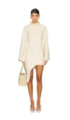 Cult Gaia Cooke Knit Dress In Off White Melange