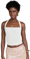 Cult Gaia Crawford Knit Top Off White In Off White
