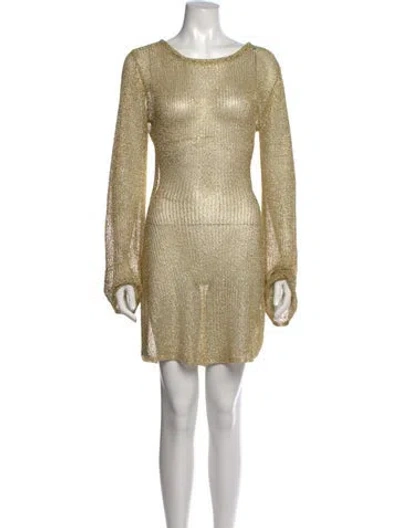 Pre-owned Cult Gaia Crew Neck Mini Dress