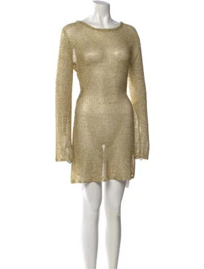 Pre-owned Cult Gaia Crew Neck Mini Dress