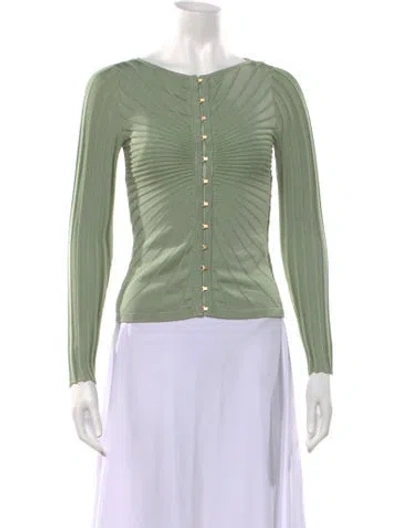 Pre-owned Cult Gaia Crew Neck Sweater In Green
