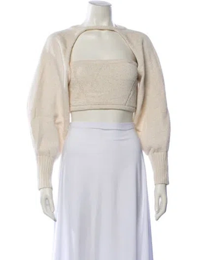 Pre-owned Cult Gaia Crew Neck Sweater In Neutral