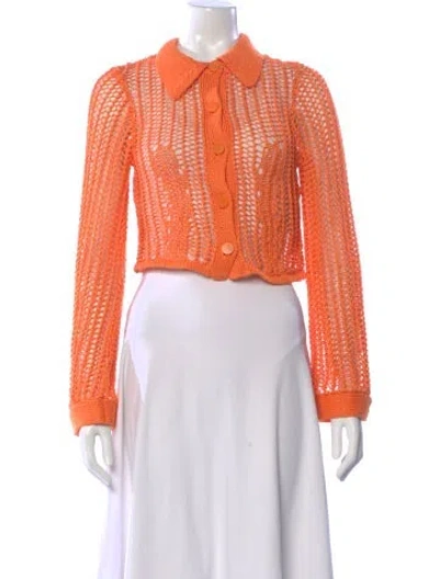 Pre-owned Cult Gaia Crew Neck Sweater In Orange