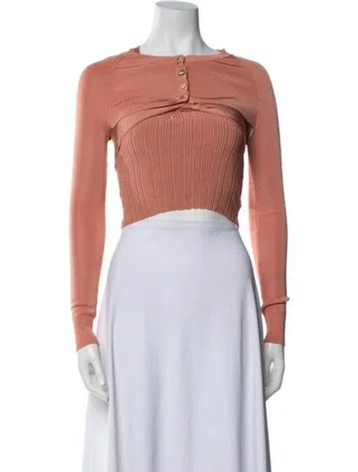 Pre-owned Cult Gaia Crew Neck Sweater In Pink