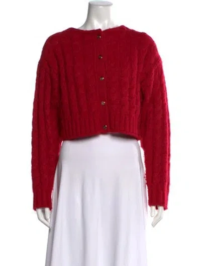 Pre-owned Cult Gaia Crew Neck Sweater In Red
