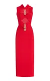 Cult Gaia Cristos Embellished Jersey Dress In Red