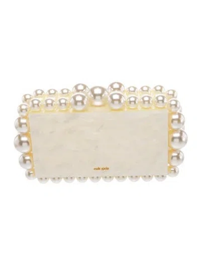 Pre-owned Cult Gaia Crystal Clutch In Gold