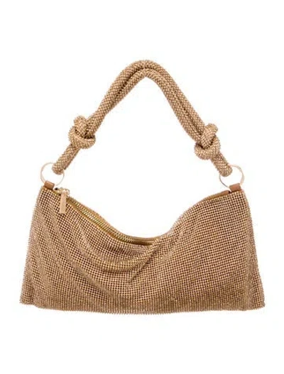 Pre-owned Cult Gaia Crystal Evening Bag In Gold/metallic