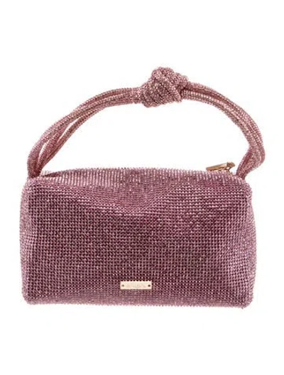 Pre-owned Cult Gaia Crystal Minaudière In Pink