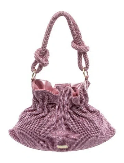 Pre-owned Cult Gaia Crystal Top Handle Bag In Pink