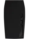 Cult Gaia Cut-out Detailed Midi Skirt In Black