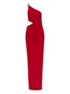 Cult Gaia Cut-out One-shoulder Maxi Dress In Red